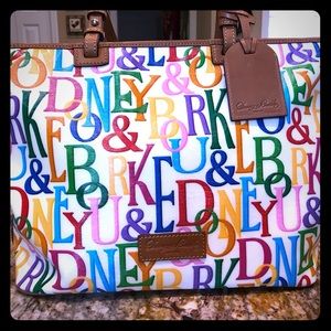 Dooney & Bourke Canvas Leather Handbag